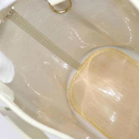 LOUIS VUITTON Epi Plage Mini Lagoon Bay Hand Bag White M92263 LV Auth 134761 - Picture 11 of 16